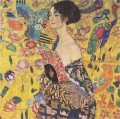 Lady with Fan Gustav Klimt